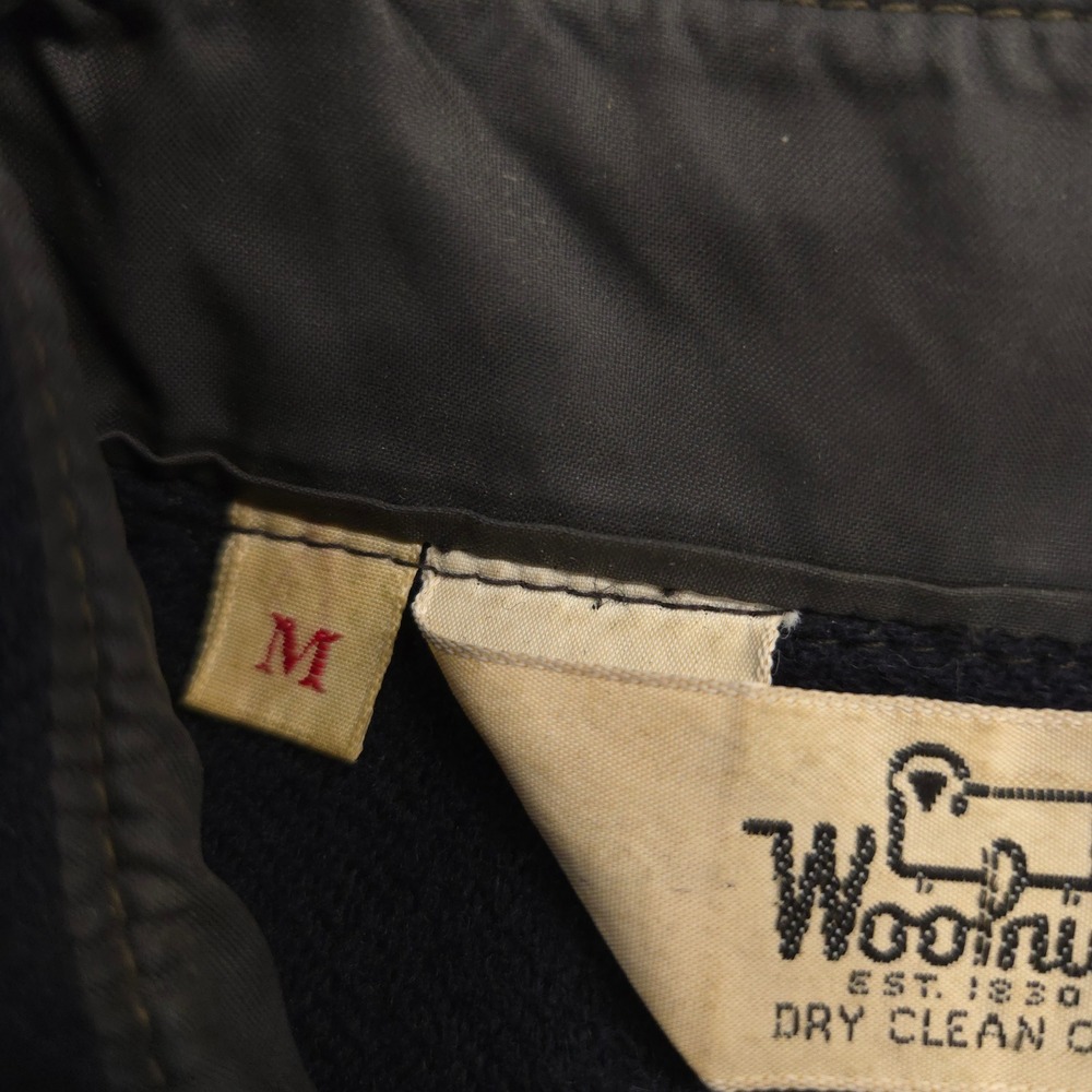 Vintage Woolrich Shirt Jacket Mens Medium Navy CPO Over Shirt Wool Blend Shacket - Picture 8 of 9